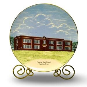 Franklin High School Decorative Plate with Display Stand